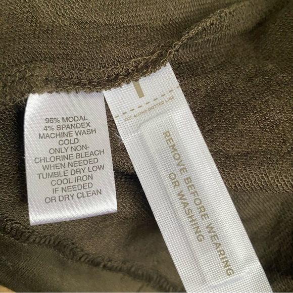 Lou & Grey Small Olive Green Hooded Sweater Dress - Picture 7 of 7